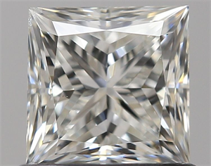 Picture of Natural Diamond 0.80 Carats, Princess with  Cut, H Color, SI1 Clarity and Certified by GIA