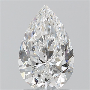 Picture of Natural Diamond 1.20 Carats, Pear with  Cut, E Color, SI2 Clarity and Certified by GIA