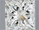 Natural Diamond 4.03 Carats, Princess with  Cut, H Color, SI1 Clarity and Certified by GIA