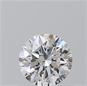Natural Diamond 0.54 Carats, Round with Excellent Cut, F Color, SI2 Clarity and Certified by GIA