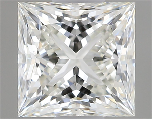 Picture of Natural Diamond 0.71 Carats, Princess with  Cut, J Color, VS2 Clarity and Certified by GIA
