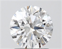 Lab Grown Diamond 1.50 Carats, Round with Ideal Cut, D Color, VVS2 Clarity and Certified by IGI