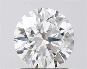 Picture of Lab Grown Diamond 1.50 Carats, Round with Ideal Cut, D Color, VVS2 Clarity and Certified by IGI