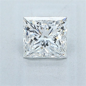Picture of Natural Diamond 0.90 Carats, Princess with  Cut, E Color, SI2 Clarity and Certified by GIA