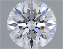 Lab Grown Diamond 1.33 Carats, Round with Excellent Cut, D Color, VVS2 Clarity and Certified by IGI