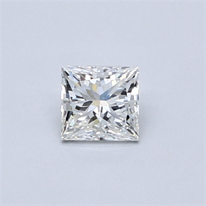 Foto Diamante Natural 0.40 quilates, Princesa , Color F, claridad IF y certificado GIA de