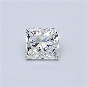 Picture of Natural Diamond 0.40 Carats, Princess with  Cut, F Color, IF Clarity and Certified by GIA
