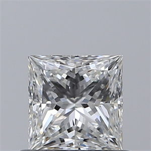 Picture of Natural Diamond 0.60 Carats, Princess with  Cut, F Color, SI1 Clarity and Certified by GIA
