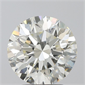 Diamante Natural 2.70 quilates, Redondo , Color K, claridad VVS2 y certificado GIA