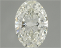 Natural Diamond 0.51 Carats, Oval with  Cut, J Color, IF Clarity and Certified by IGI