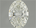 Natural Diamond 0.51 Carats, Oval with  Cut, J Color, IF Clarity and Certified by IGI
