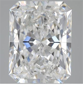 Picture of Natural Diamond 3.75 Carats, Radiant with  Cut, D Color, SI1 Clarity and Certified by GIA