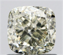 Natural Diamond 1.02 Carats, Cushion with  Cut, N Color, SI2 Clarity and Certified by GIA
