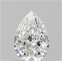 Natural Diamond 0.50 Carats, Pear with  Cut, H Color, VS2 Clarity and Certified by GIA