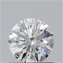 Natural Diamond 0.70 Carats, Round with Excellent Cut, D Color, VS2 Clarity and Certified by GIA