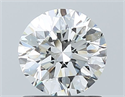 Natural Diamond 0.90 Carats, Round with Excellent Cut, H Color, SI2 Clarity and Certified by GIA