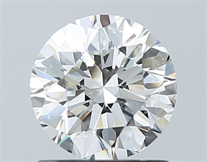 Picture of Natural Diamond 0.90 Carats, Round with Excellent Cut, H Color, SI2 Clarity and Certified by GIA