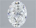 Natural Diamond 1.30 Carats, Oval with  Cut, E Color, VVS2 Clarity and Certified by GIA