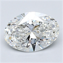 Diamante Natural 2.01 quilates, Ovalado , Color G, claridad VS2 y certificado GIA