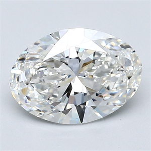 Foto Diamante Natural 2.01 quilates, Ovalado , Color G, claridad VS2 y certificado GIA de