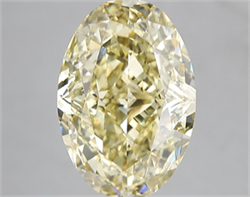 Picture of Lab Grown Diamond 6.58 Carats, Oval with  Cut, Fancy Intense Yellow Color, VS2 Clarity and Certified by IGI
