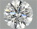 Lab Grown Diamond 1.10 Carats, Round with Ideal Cut, F Color, VS1 Clarity and Certified by IGI