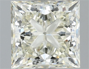 Picture of Natural Diamond 1.51 Carats, Princess with  Cut, K Color, IF Clarity and Certified by IGI