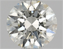 Natural Diamond 0.40 Carats, Round with Excellent Cut, J Color, SI1 Clarity and Certified by GIA