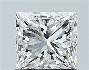 Picture of Natural Diamond 1.01 Carats, Princess with  Cut, H Color, VS1 Clarity and Certified by GIA