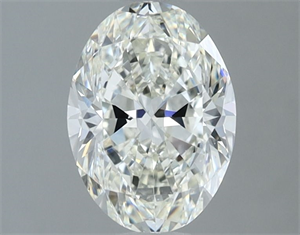 Picture of Natural Diamond 1.31 Carats, Oval with  Cut, H Color, VS1 Clarity and Certified by IGI