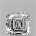 Natural Diamond 0.70 Carats, Asscher with  Cut, G Color, VS2 Clarity and Certified by GIA