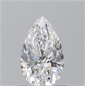 Natural Diamond 0.90 Carats, Pear with  Cut, E Color, VS1 Clarity and Certified by GIA