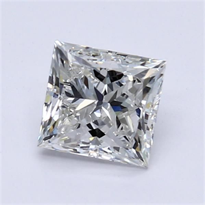 Picture of Natural Diamond 1.01 Carats, Princess with  Cut, G Color, VS1 Clarity and Certified by GIA
