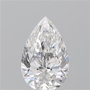 Picture of Natural Diamond 1.01 Carats, Pear with  Cut, F Color, SI2 Clarity and Certified by GIA