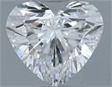 Natural Diamond 0.50 Carats, Heart with  Cut, G Color, SI1 Clarity and Certified by GIA