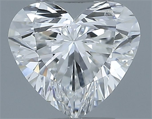 Picture of Natural Diamond 0.50 Carats, Heart with  Cut, G Color, SI1 Clarity and Certified by GIA