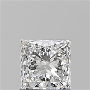 Picture of Natural Diamond 1.01 Carats, Princess with  Cut, F Color, VS1 Clarity and Certified by GIA
