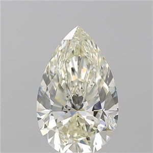 Picture of Natural Diamond 3.01 Carats, Pear with  Cut, L Color, SI2 Clarity and Certified by GIA