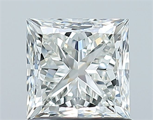 Picture of Natural Diamond 1.01 Carats, Princess with  Cut, I Color, VVS2 Clarity and Certified by GIA