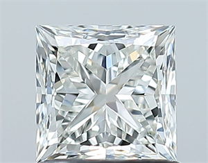 Picture of Natural Diamond 1.01 Carats, Princess with  Cut, I Color, VVS2 Clarity and Certified by GIA