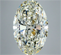 Natural Diamond 5.02 Carats, Oval with  Cut, L Color, VVS2 Clarity and Certified by GIA