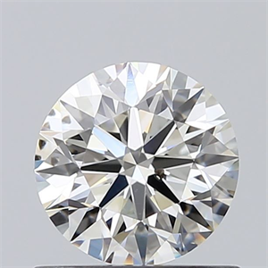 Picture of Natural Diamond 0.75 Carats, Round with Excellent Cut, I Color, SI2 Clarity and Certified by GIA