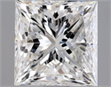 Natural Diamond 1.01 Carats, Princess with  Cut, G Color, SI1 Clarity and Certified by GIA