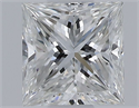 Natural Diamond 0.33 Carats, Princess with  Cut, G Color, VVS1 Clarity and Certified by GIA