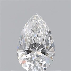 Picture of Natural Diamond 0.50 Carats, Pear with  Cut, F Color, VVS1 Clarity and Certified by GIA