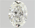 Natural Diamond 0.80 Carats, Oval with  Cut, H Color, VVS2 Clarity and Certified by GIA