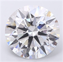Lab Grown Diamond 8.30 Carats, Round with Ideal Cut, D Color, VVS2 Clarity and Certified by IGI