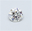 Diamante Natural 0.42 quilates, Redondo , Color E, claridad VS2 y certificado GIA