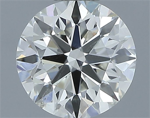 Picture of Natural Diamond 0.50 Carats, Round with Excellent Cut, I Color, SI1 Clarity and Certified by IGI