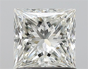 Picture of Natural Diamond 1.03 Carats, Princess with  Cut, H Color, VVS1 Clarity and Certified by IGI